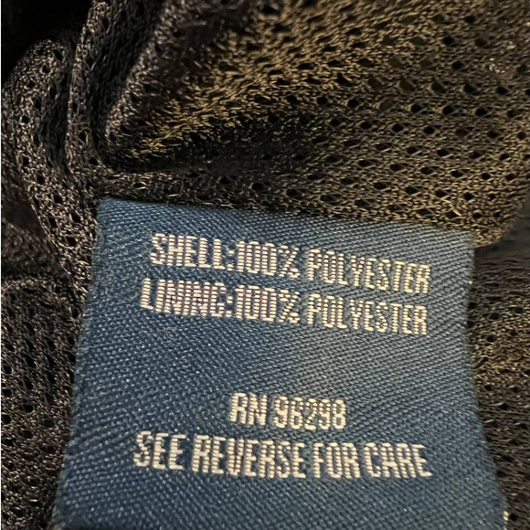 PGA Tour Men's Golf Jacket Size L in Black w/Gray Trim Convertible Sleeve - Picture 7 of 8